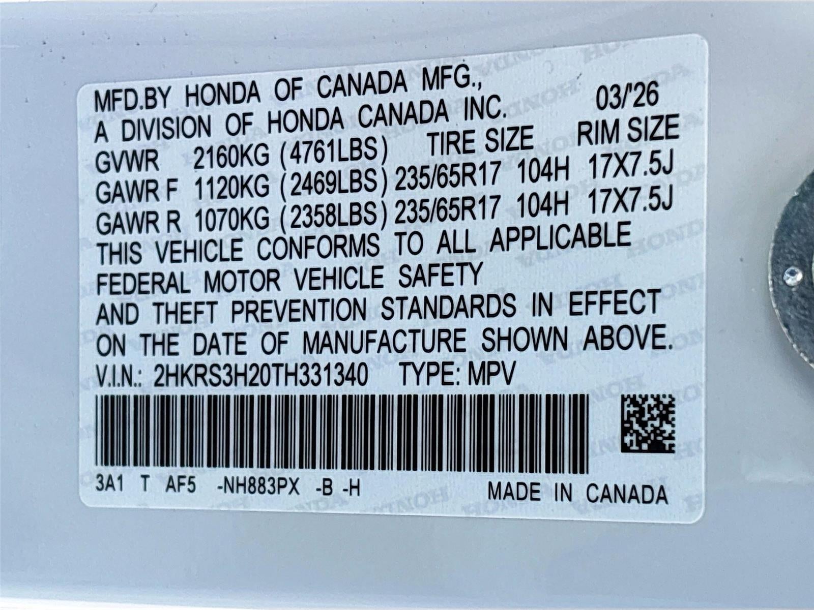 2026 Honda CR-V LX