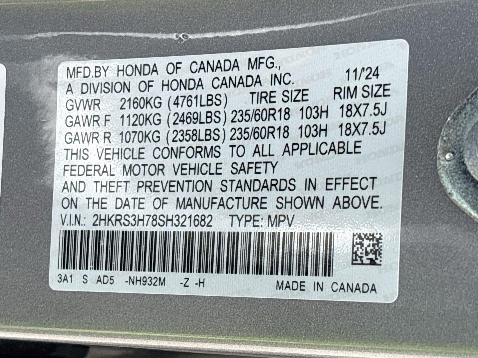 2025 Honda Cr-V EX-L