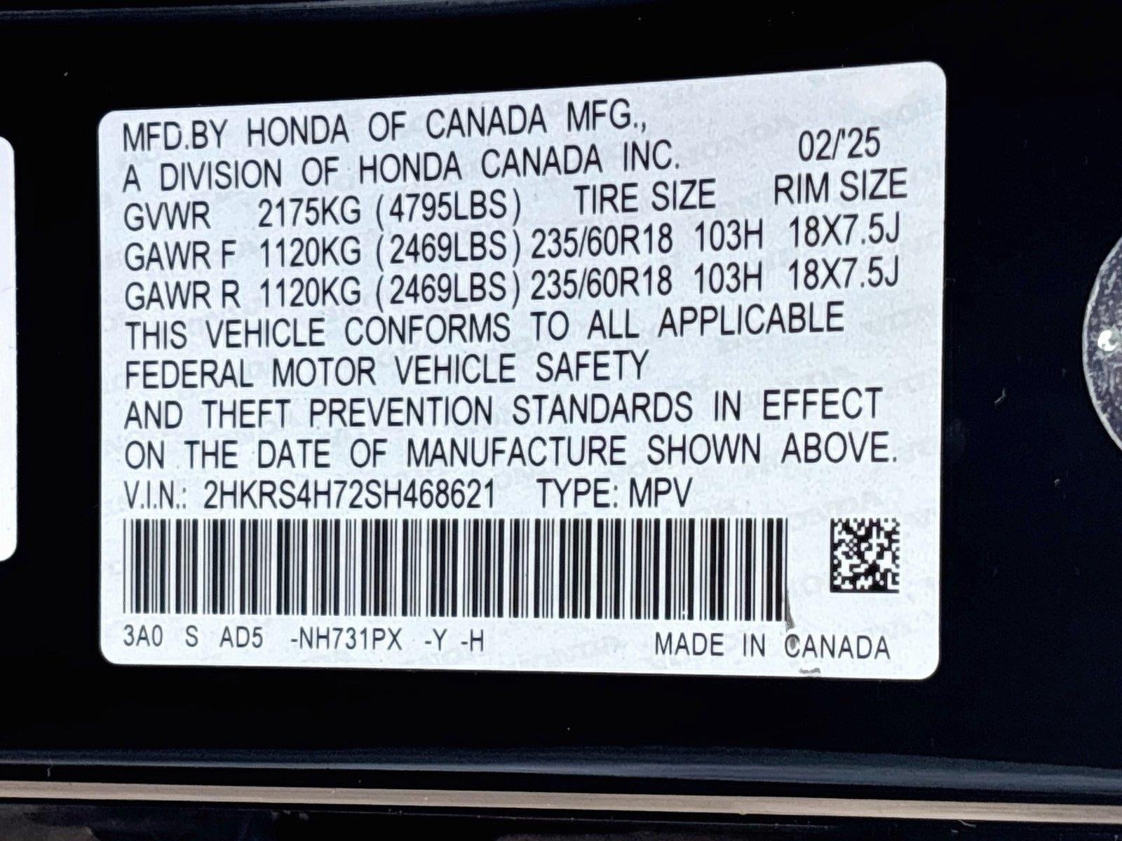 2025 Honda Cr-V EX-L