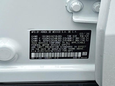 2026 Honda Hr-V LX