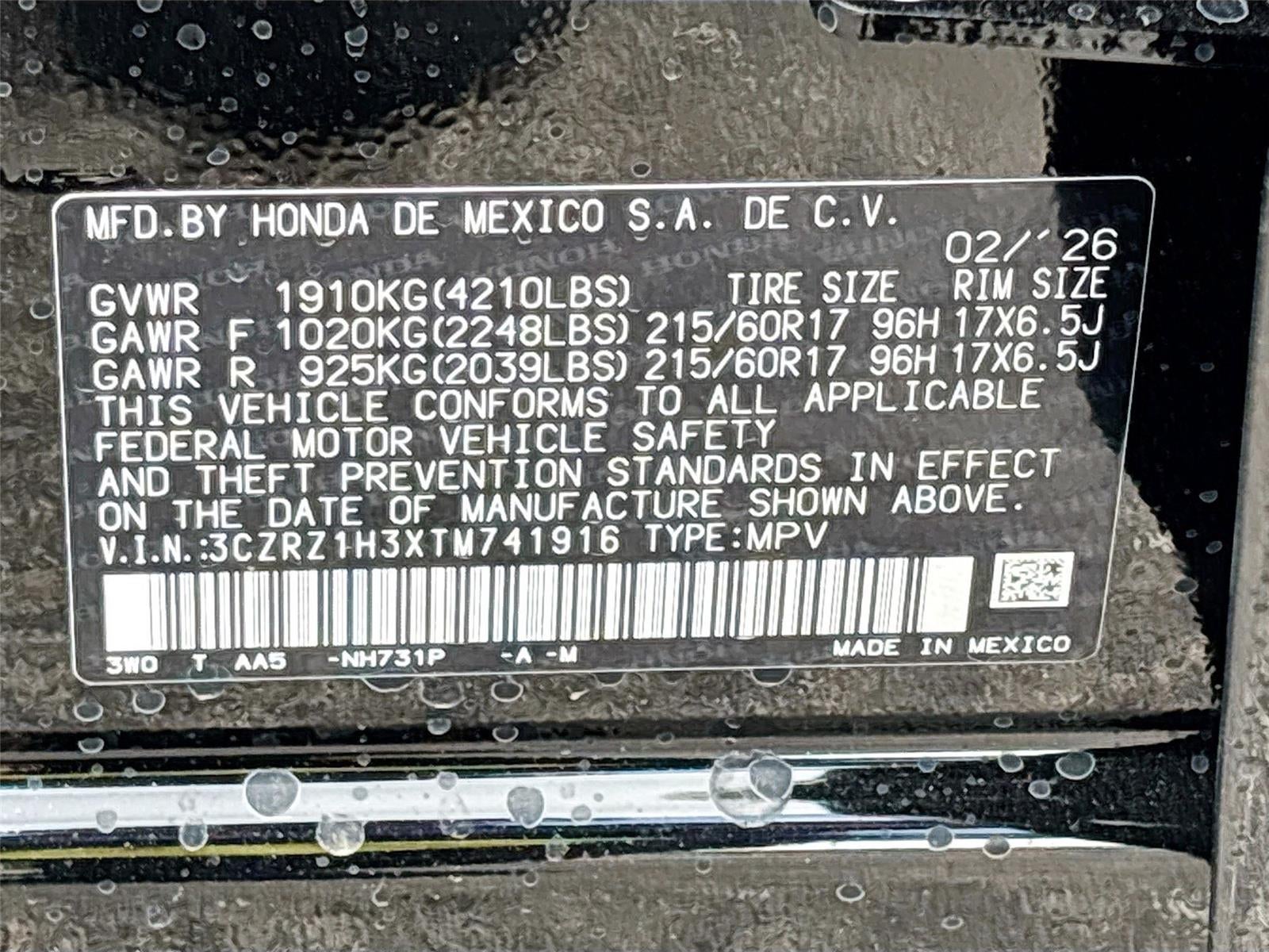 2026 Honda Hr-V LX