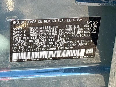 2026 Honda HR-V EX-L