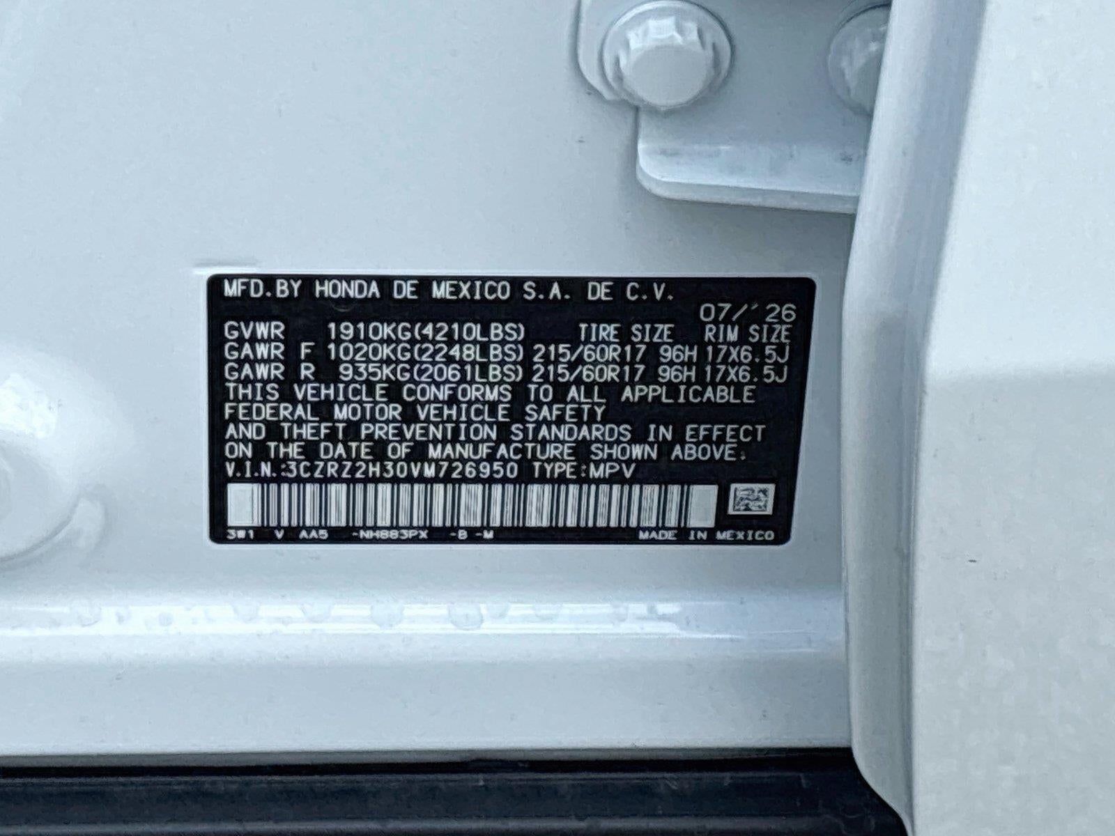 2027 Honda Hr-V LX