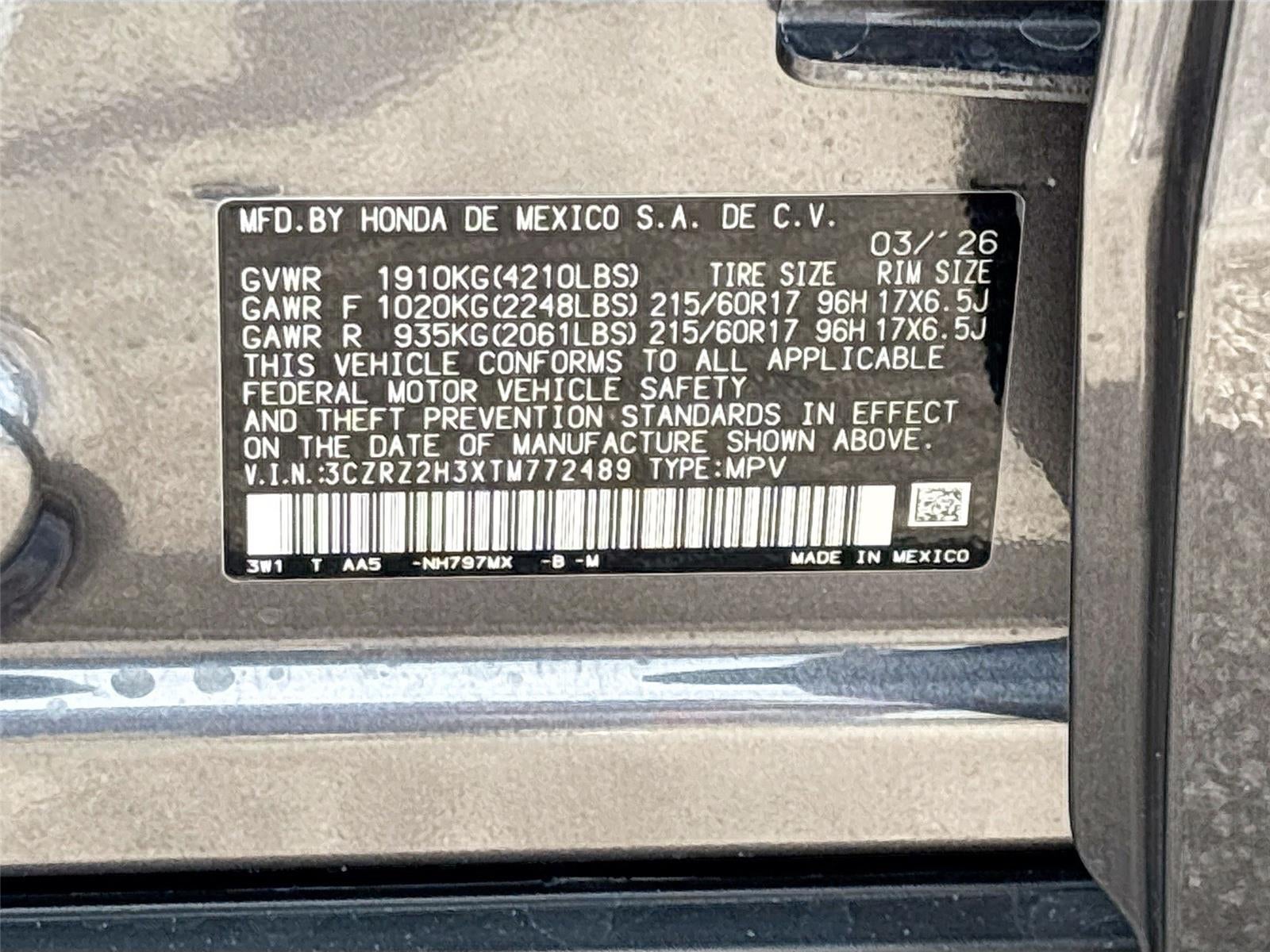 2026 Honda Hr-V LX
