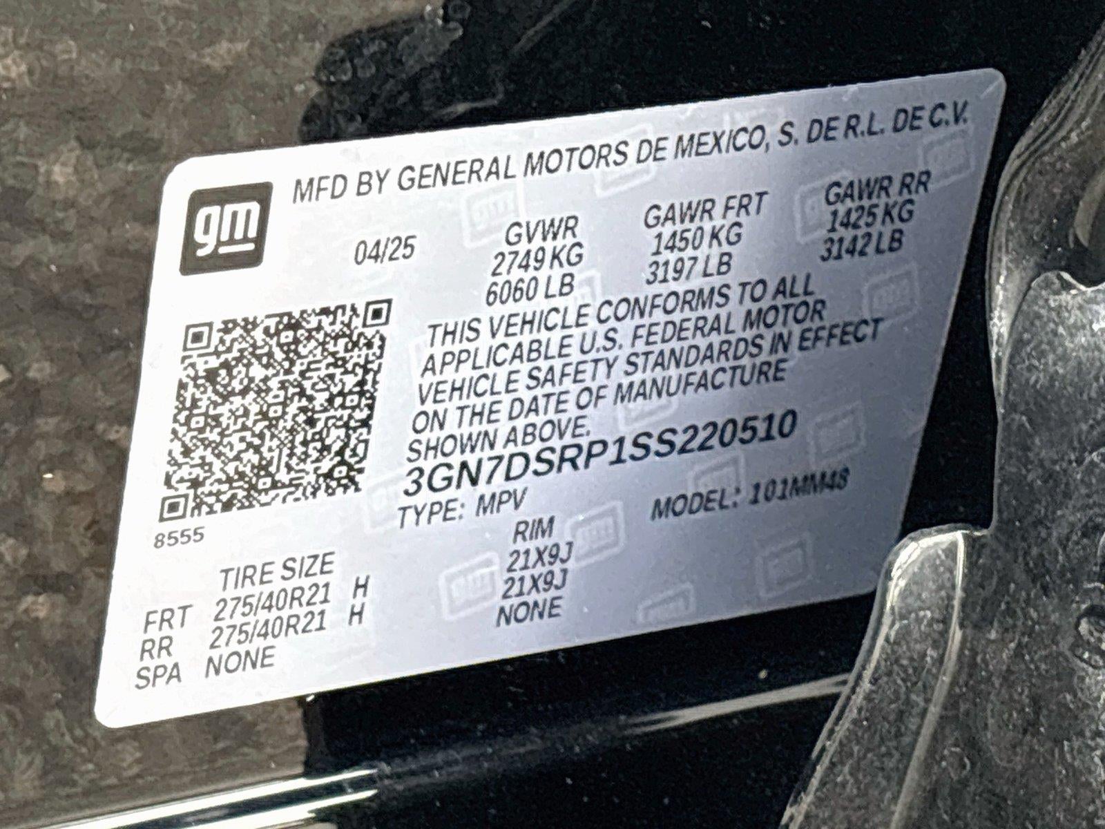 2025 Chevrolet Equinox EV RS