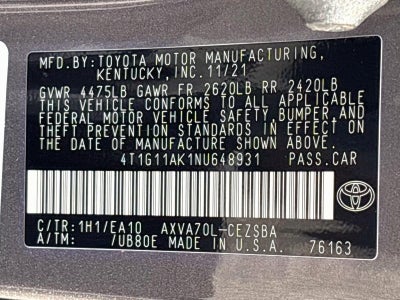 2022 Toyota Camry SE