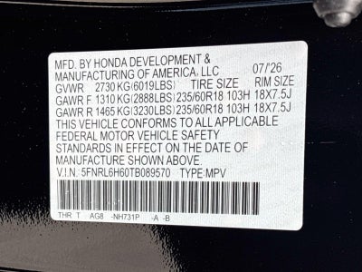 2026 Honda Odyssey EX-L