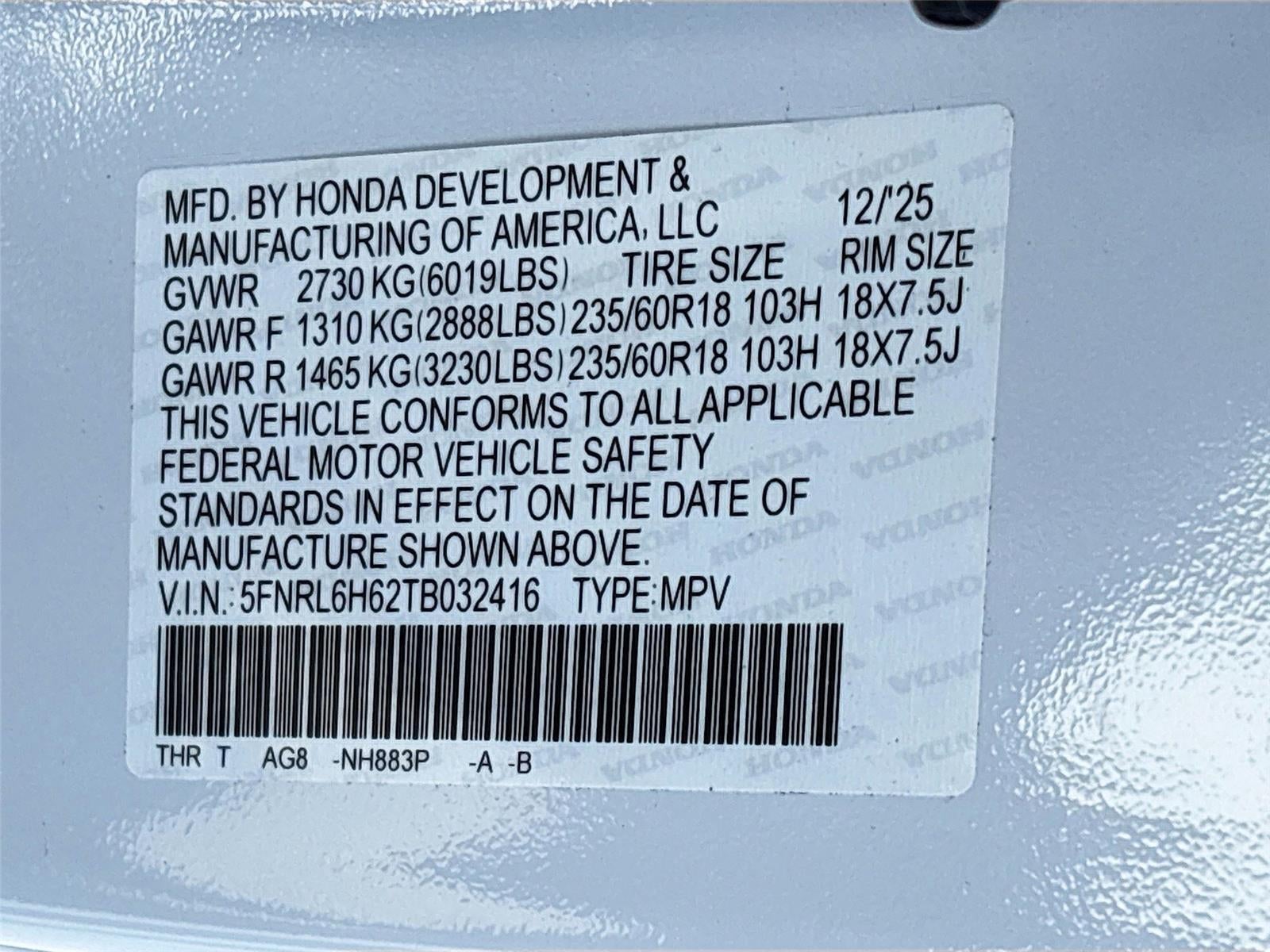 2026 Honda Odyssey EX-L