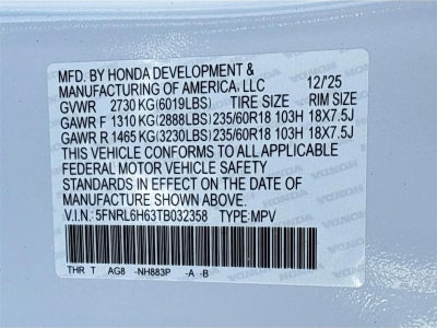 2026 Honda Odyssey EX-L