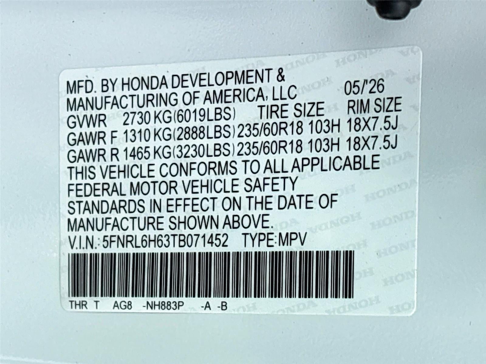 2026 Honda Odyssey EX-L