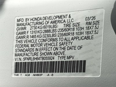 2026 Honda Odyssey EX-L