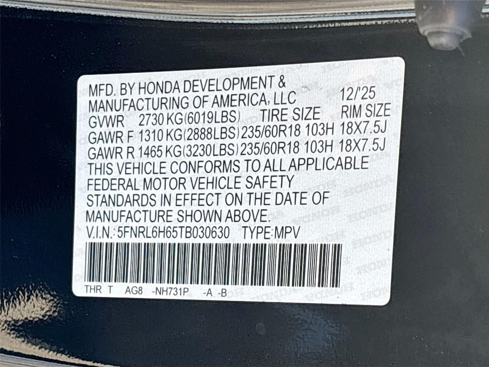 2026 Honda Odyssey EX-L