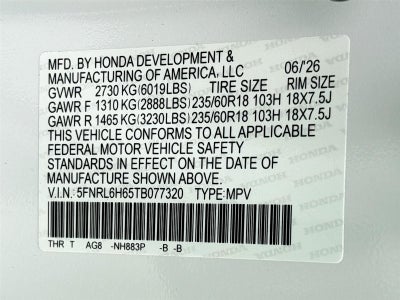 2026 Honda Odyssey EX-L