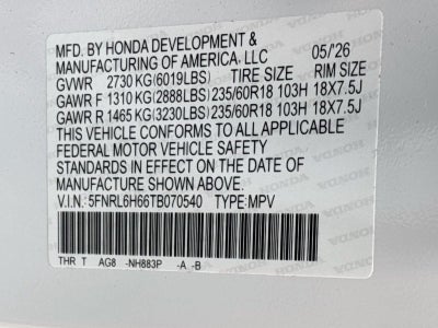 2026 Honda Odyssey EX-L