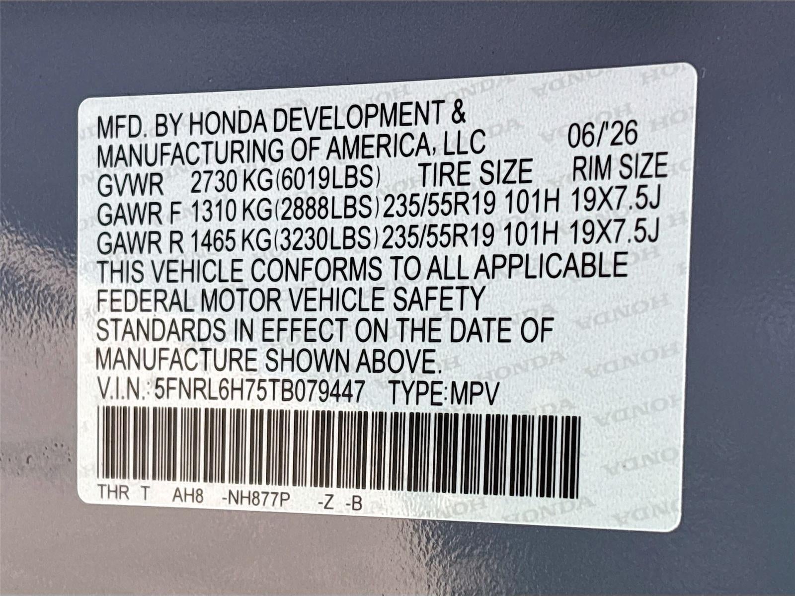 2026 Honda Odyssey Sport-L