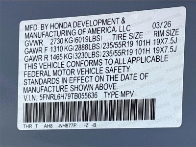 2026 Honda Odyssey Sport-L