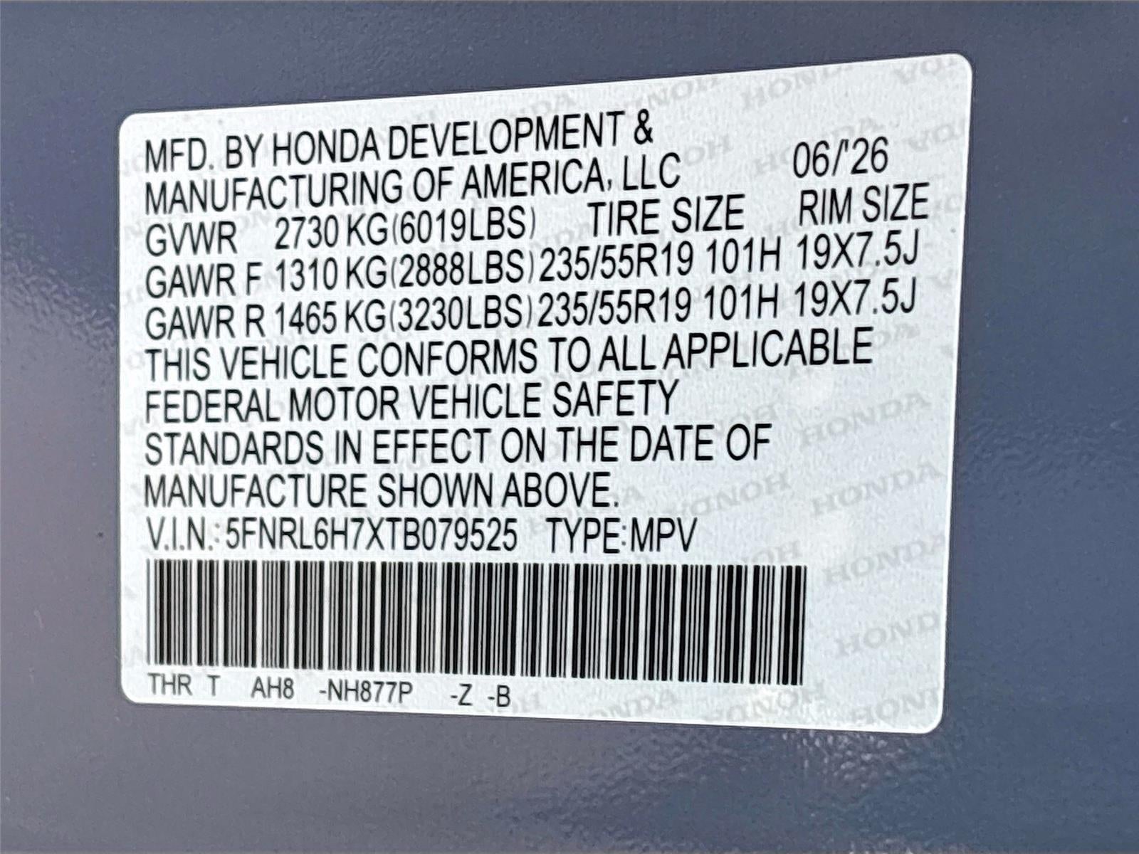 2026 Honda Odyssey Sport-L