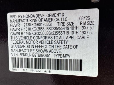 2026 Honda Odyssey Elite