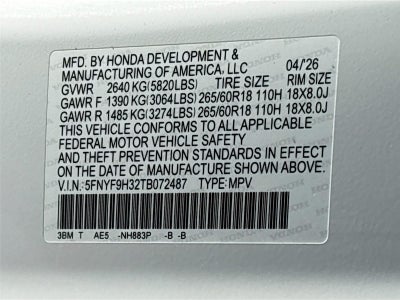 2026 Honda Passport RTL