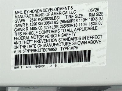 2026 Honda Passport RTL