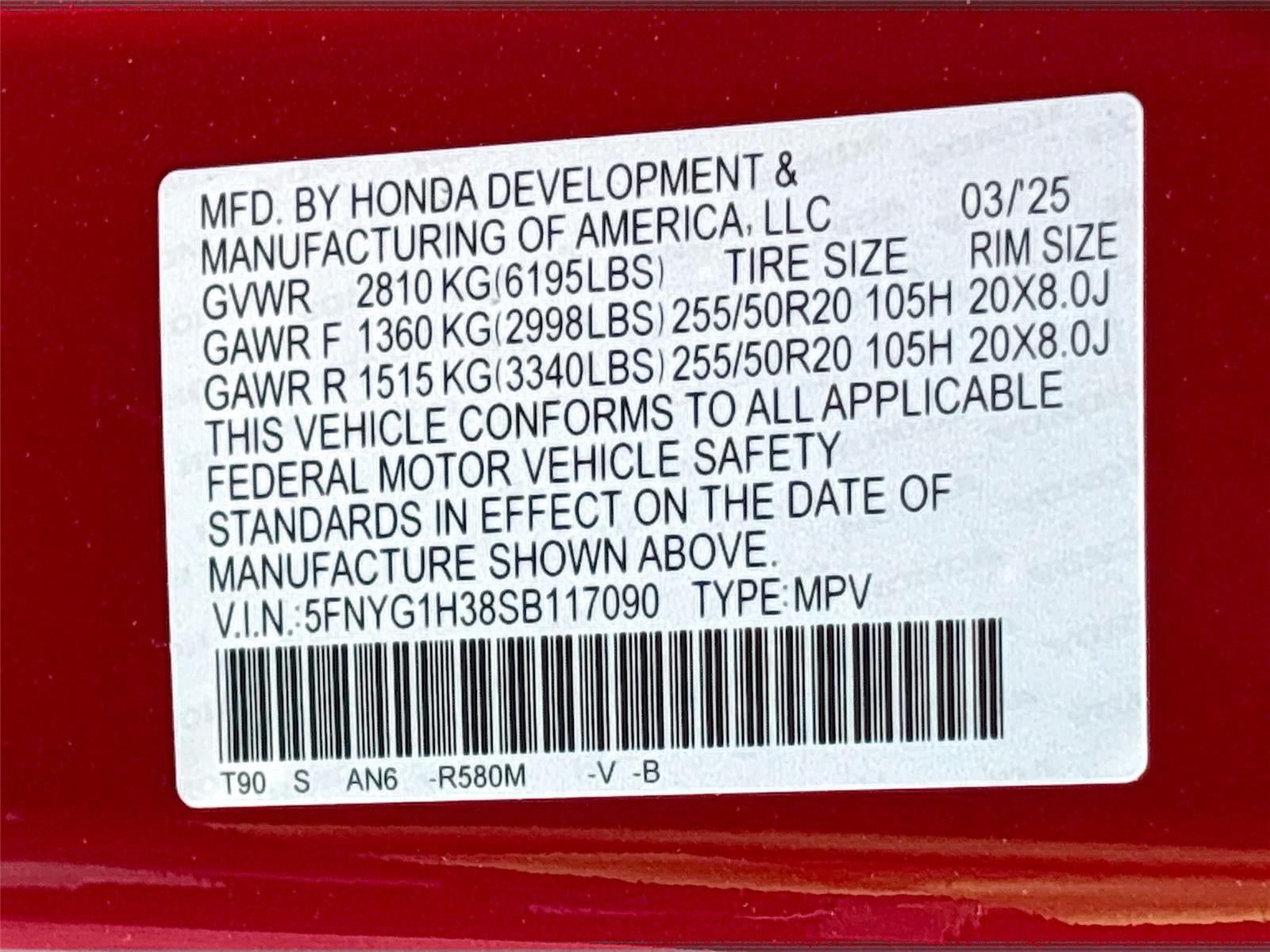 2025 Honda Pilot Sport