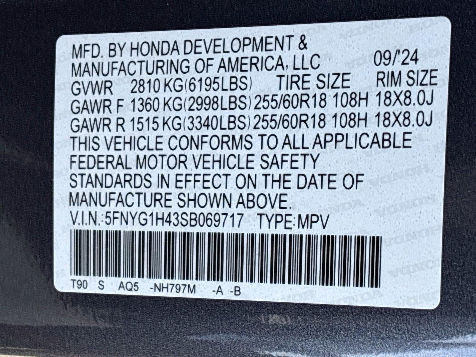 2025 Honda Pilot EX-L+