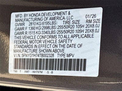 2026 Honda Pilot Touring