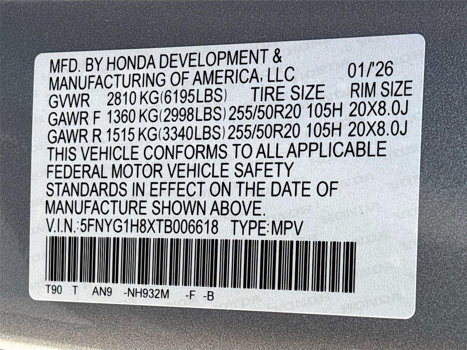 2026 Honda Pilot Elite