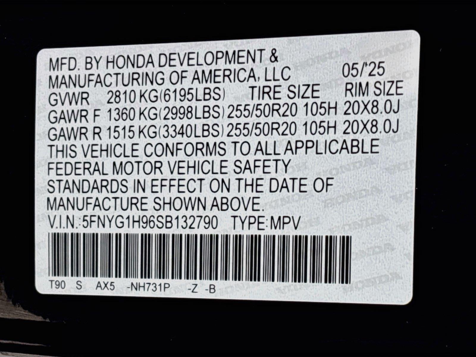 2025 Honda Pilot Black Edition
