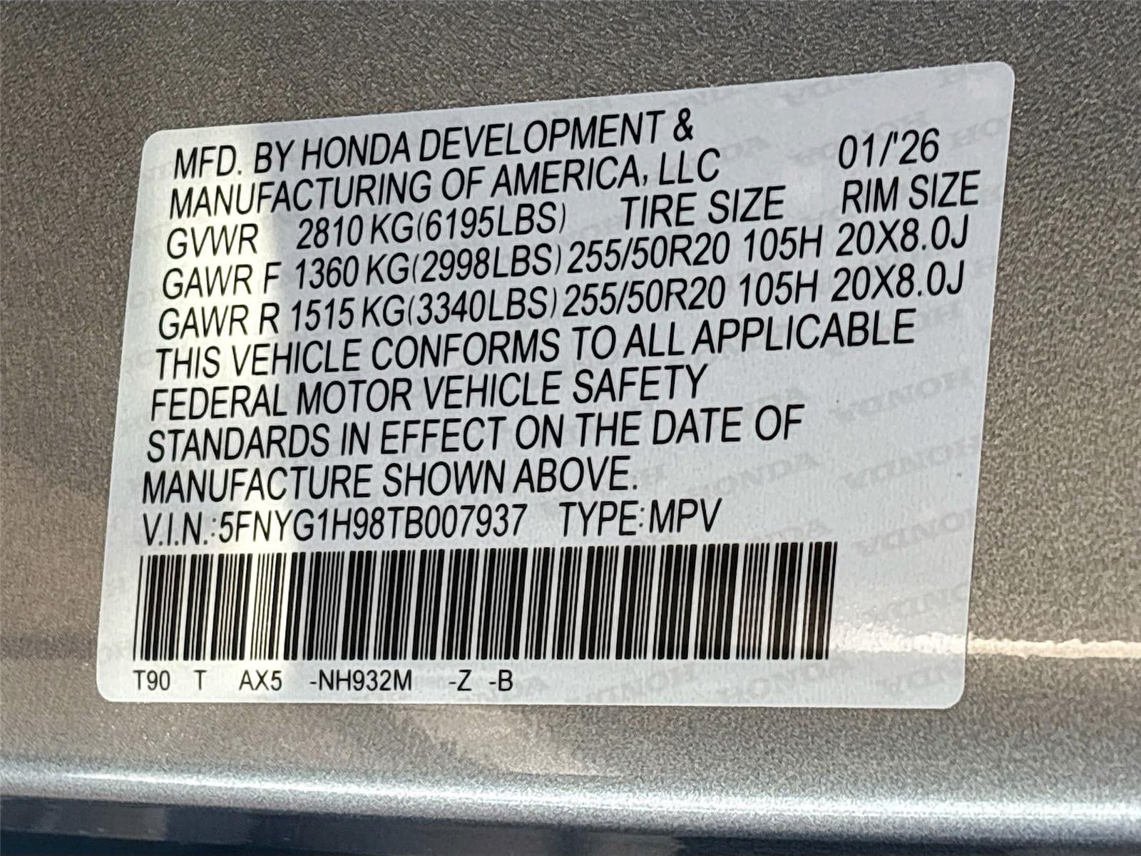 2026 Honda Pilot Black Edition