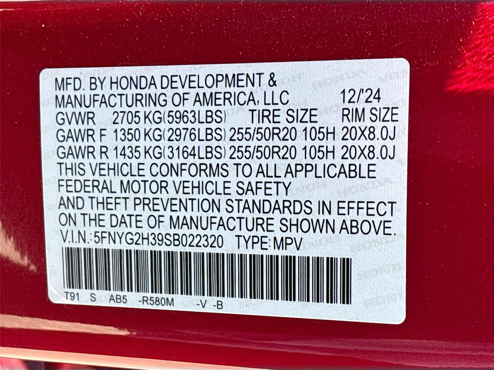 2025 Honda Pilot Sport