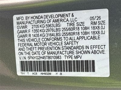 2026 Honda Pilot EX-L