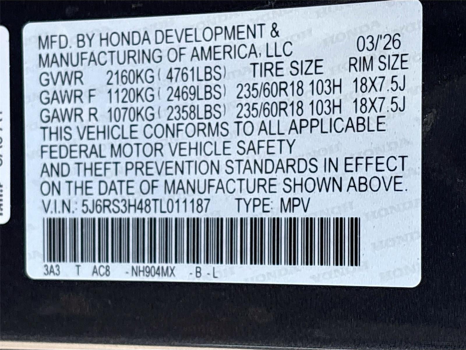 2026 Honda CR-V EX