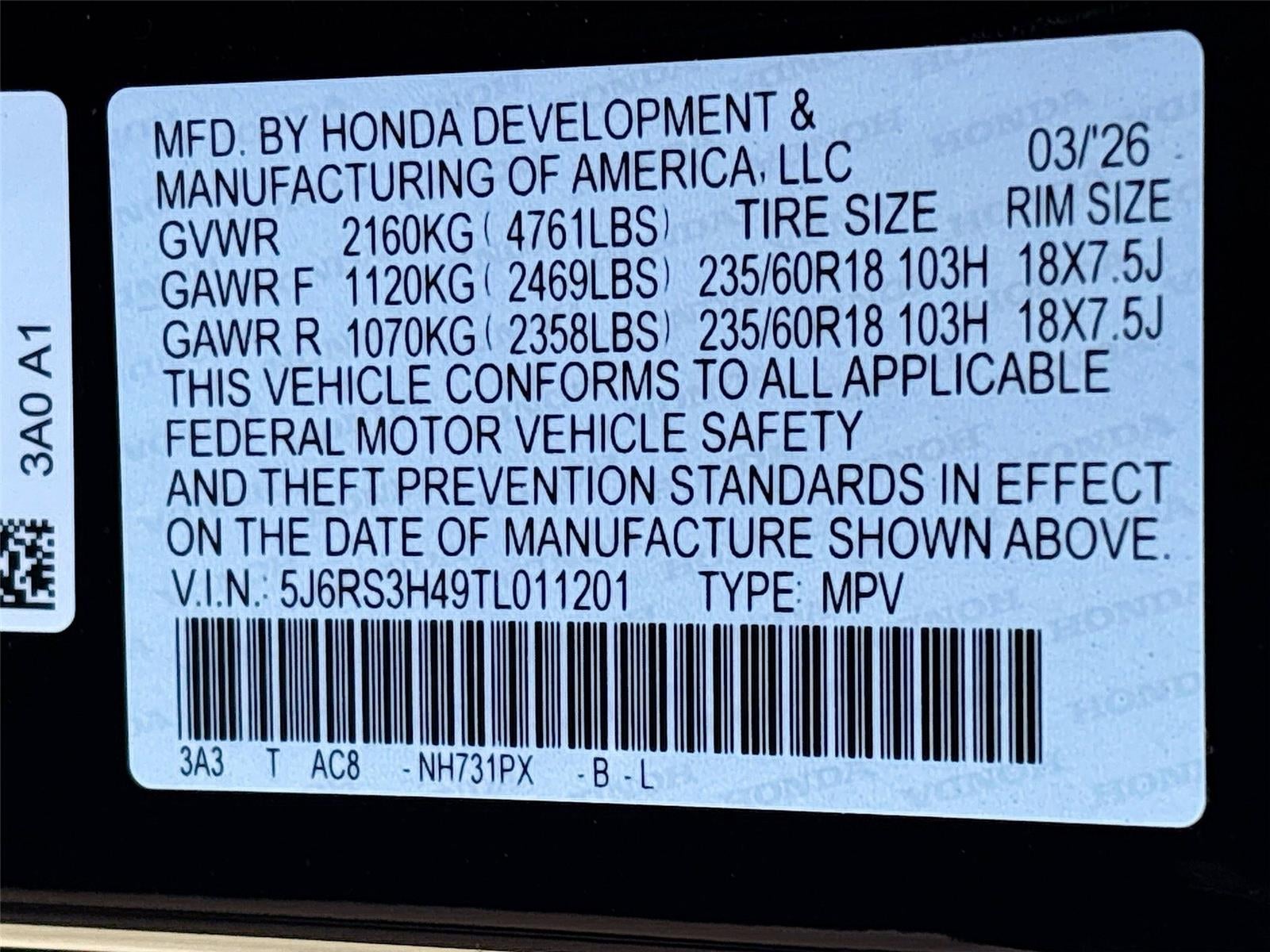 2026 Honda CR-V EX