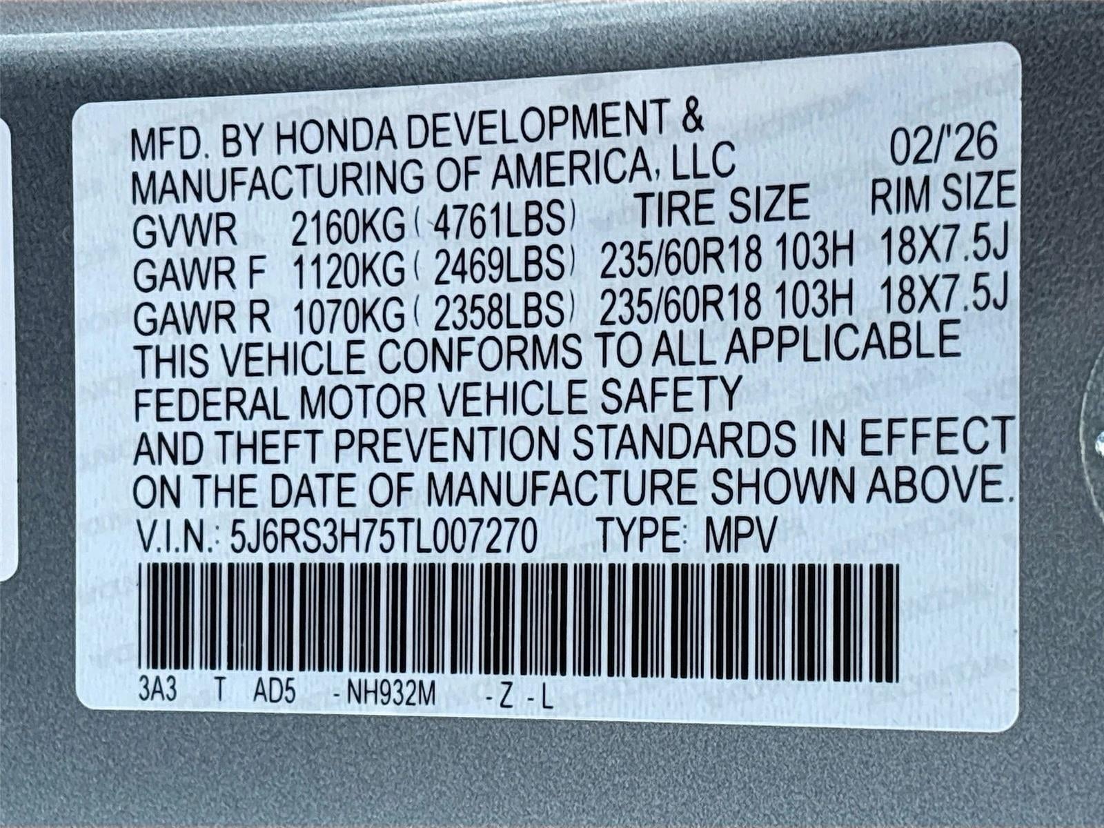 2026 Honda CR-V EX-L