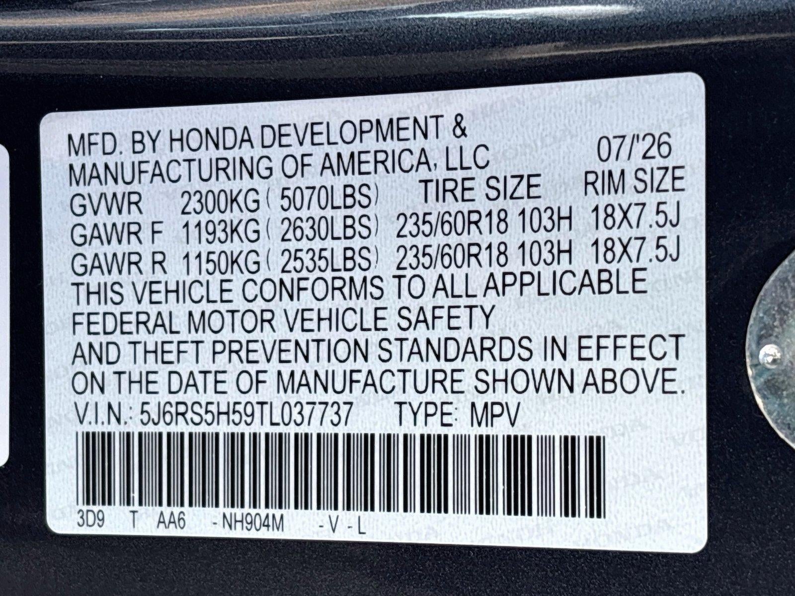 2026 Honda CR-V Hybrid Sport