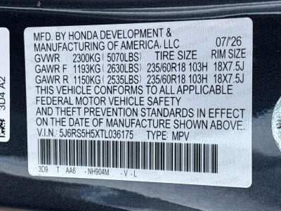 2026 Honda CR-V Hybrid Sport