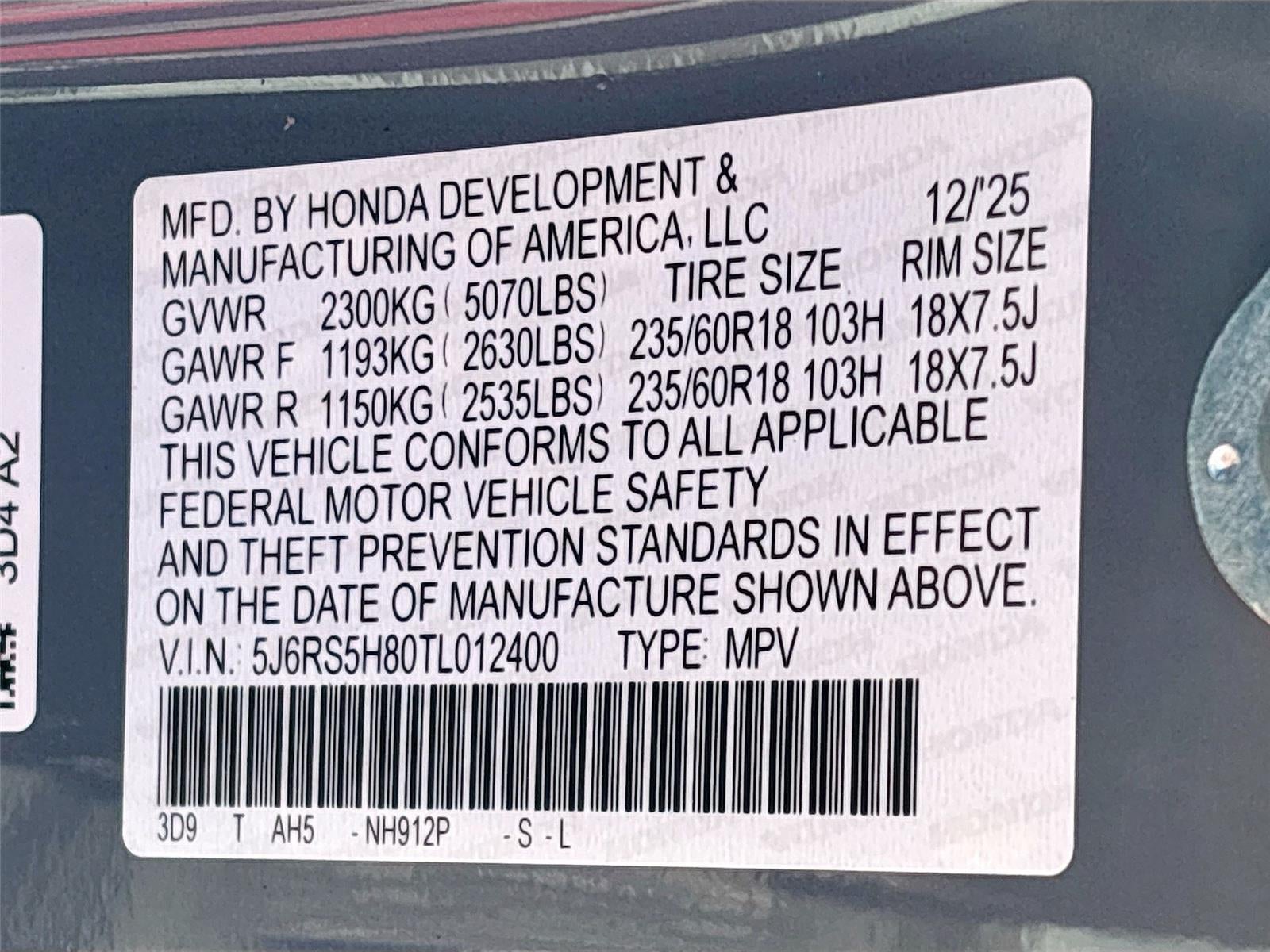 2026 Honda CR-V Hybrid Sport-L