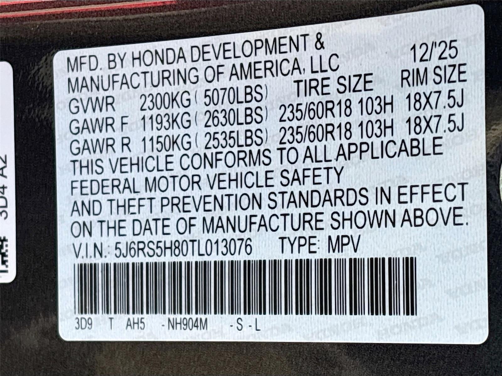 2026 Honda CR-V Hybrid Sport-L