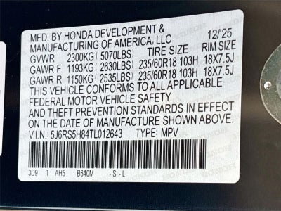 2026 Honda CR-V Hybrid Sport-L