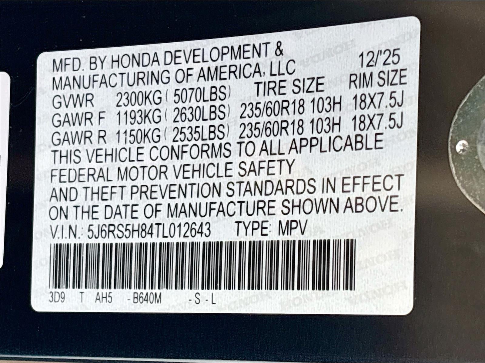 2026 Honda CR-V Hybrid Sport-L
