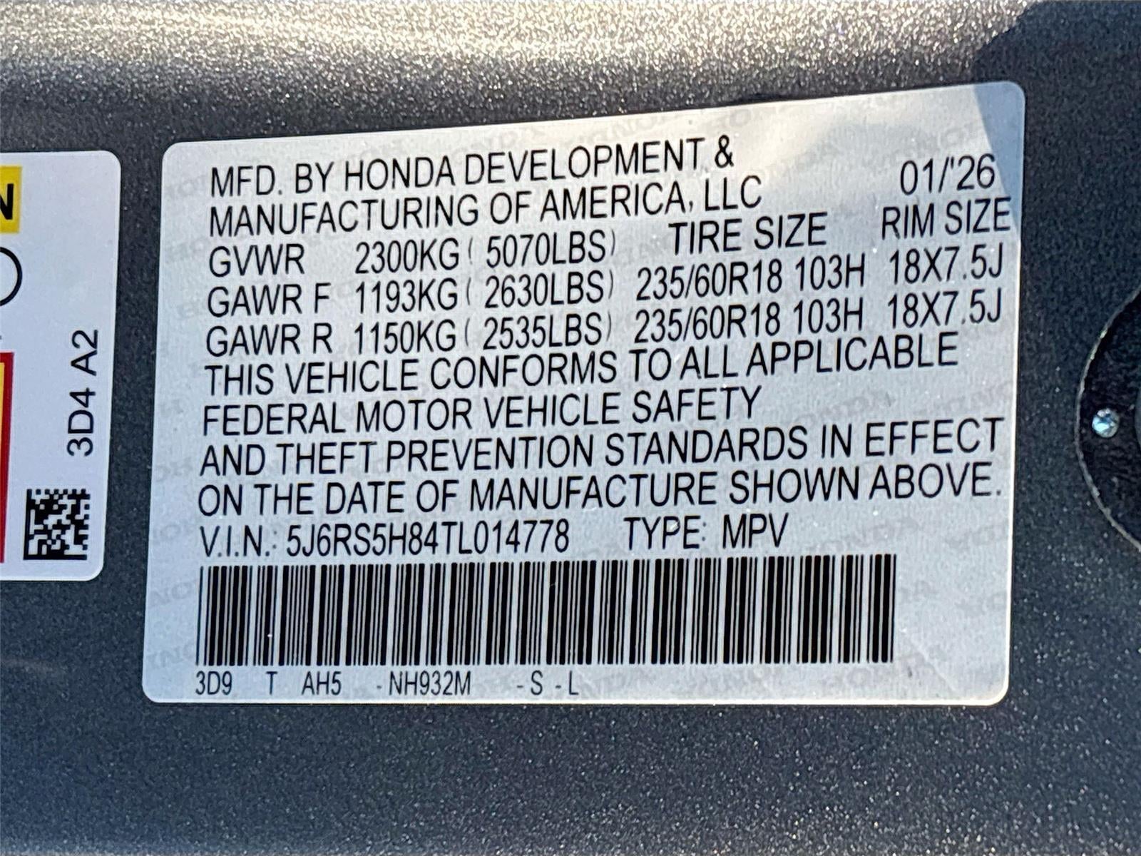 2026 Honda CR-V Hybrid Sport-L