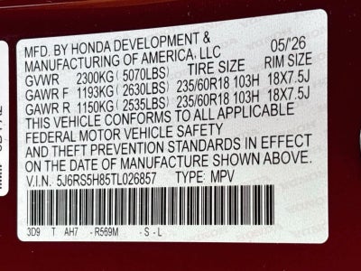 2026 Honda CR-V Hybrid Sport-L