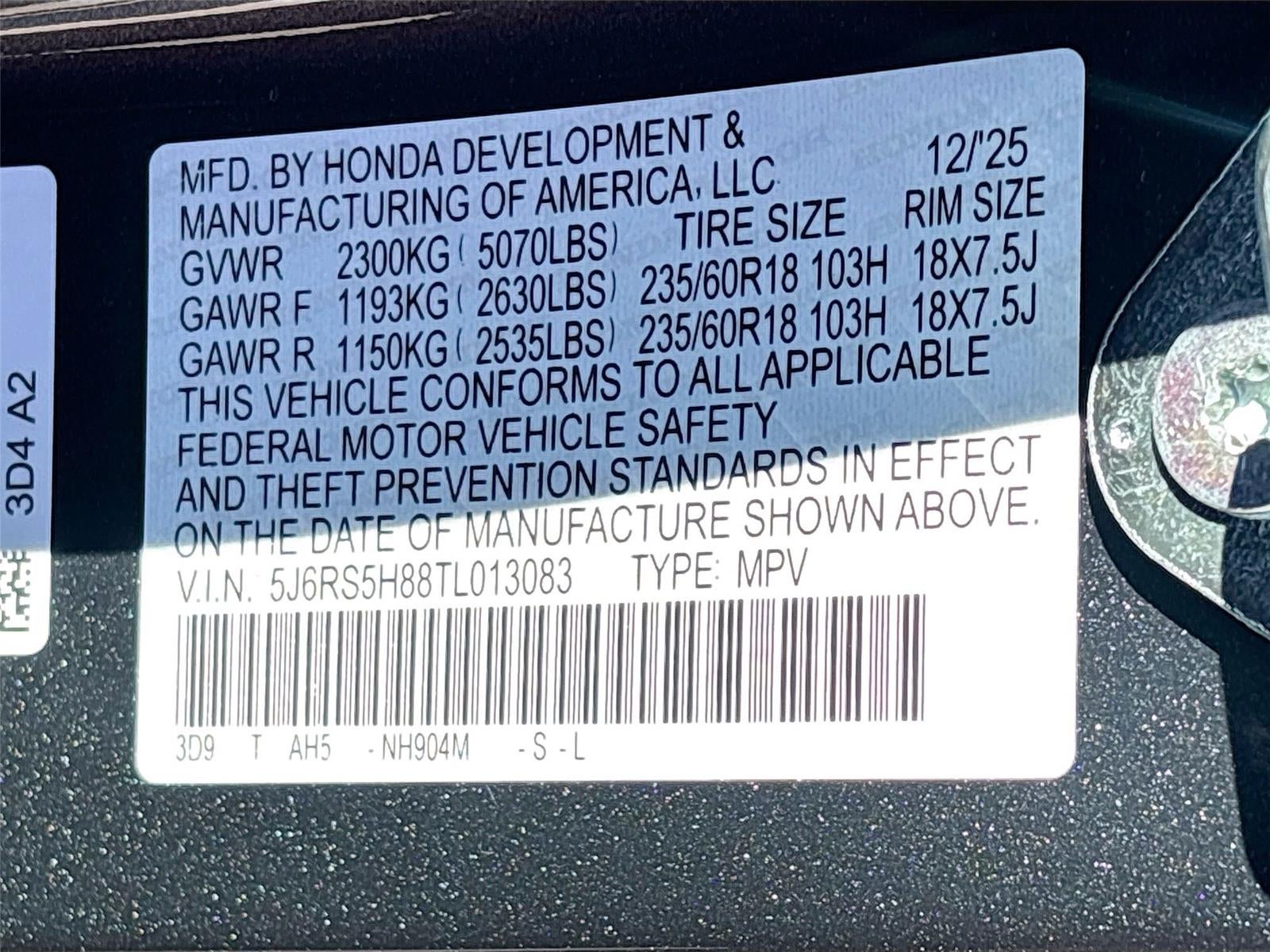 2026 Honda CR-V Hybrid Sport-L