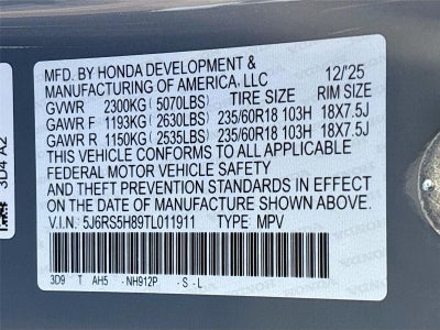 2026 Honda CR-V Hybrid Sport-L