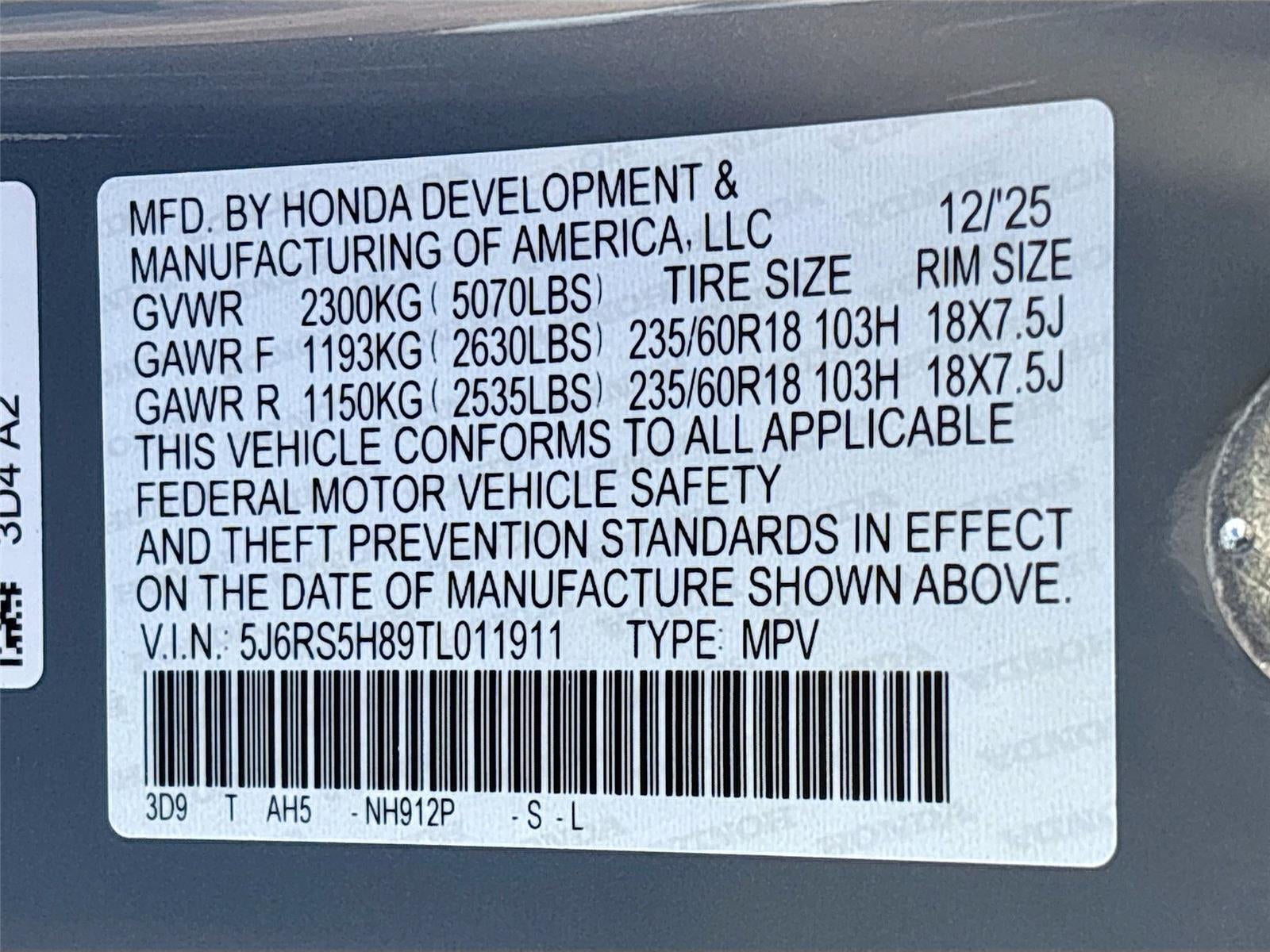 2026 Honda CR-V Hybrid Sport-L