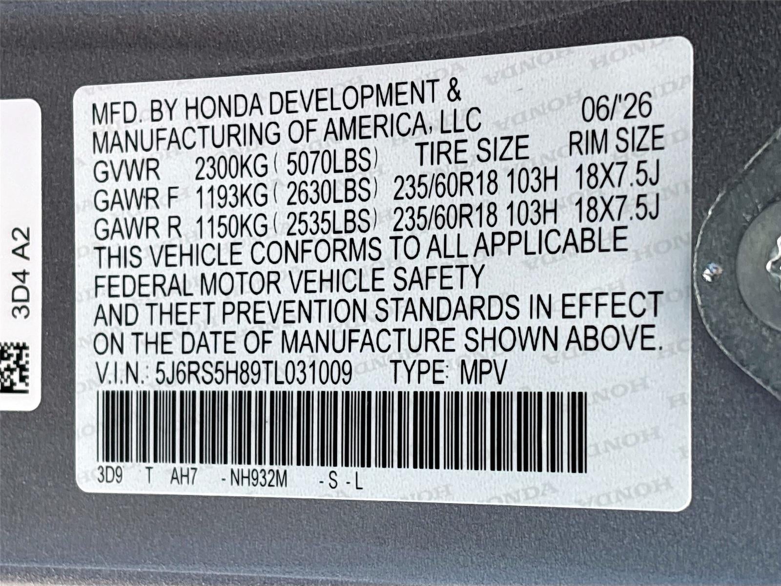 2026 Honda CR-V Hybrid Sport-L
