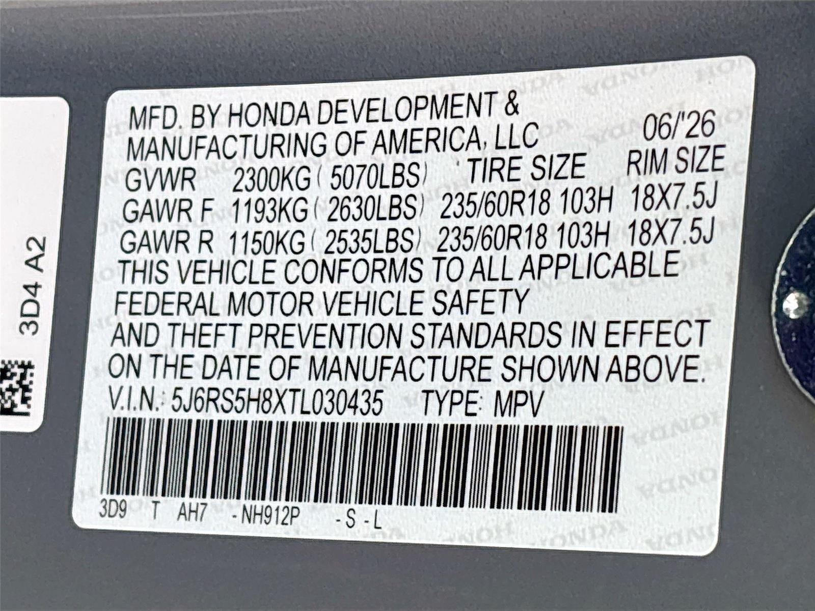 2026 Honda CR-V Hybrid Sport-L