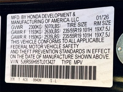 2026 Honda CR-V Hybrid Sport Touring