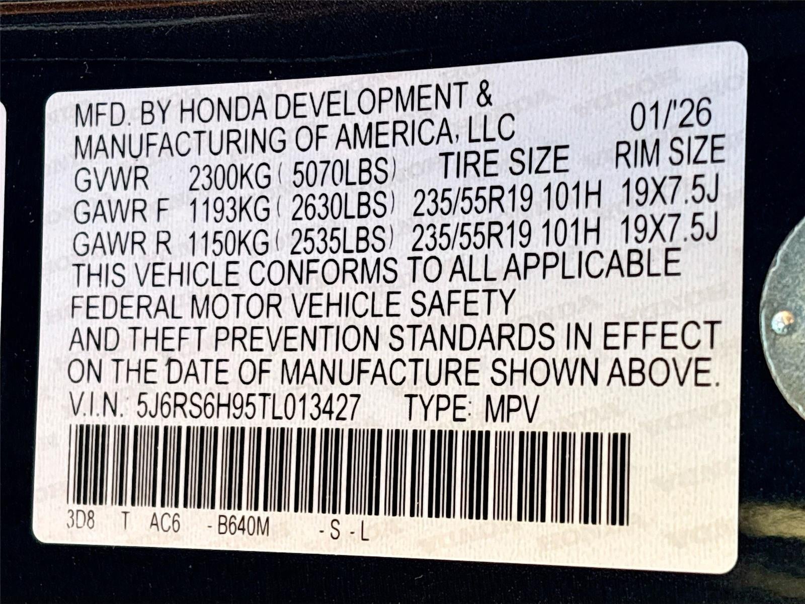 2026 Honda CR-V Hybrid Sport Touring